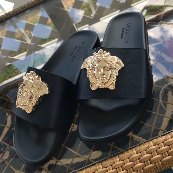 versace slides mens sale
